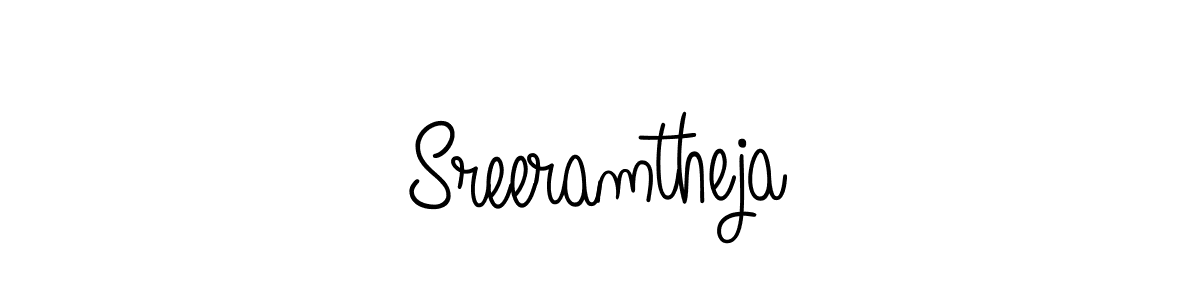 The best way (Angelique-Rose-font-FFP) to make a short signature is to pick only two or three words in your name. The name Sreeramtheja include a total of six letters. For converting this name. Sreeramtheja signature style 5 images and pictures png