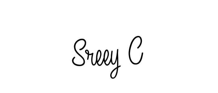 The best way (Angelique-Rose-font-FFP) to make a short signature is to pick only two or three words in your name. The name Sreey C include a total of six letters. For converting this name. Sreey C signature style 5 images and pictures png
