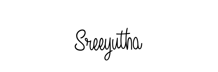 How to make Sreeyutha name signature. Use Angelique-Rose-font-FFP style for creating short signs online. This is the latest handwritten sign. Sreeyutha signature style 5 images and pictures png