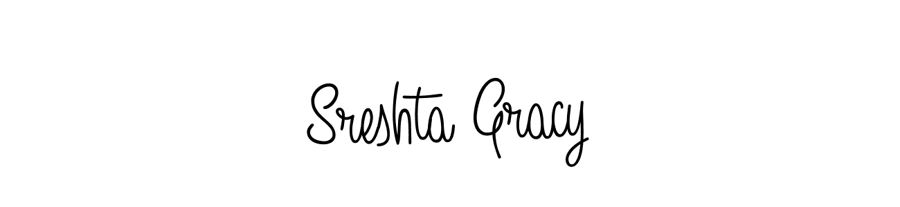 Create a beautiful signature design for name Sreshta Gracy. With this signature (Angelique-Rose-font-FFP) fonts, you can make a handwritten signature for free. Sreshta Gracy signature style 5 images and pictures png