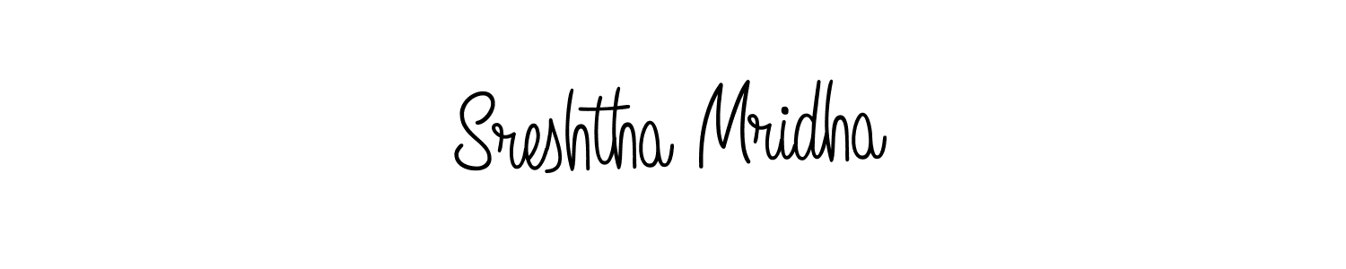 Once you've used our free online signature maker to create your best signature Angelique-Rose-font-FFP style, it's time to enjoy all of the benefits that Sreshtha Mridha name signing documents. Sreshtha Mridha signature style 5 images and pictures png