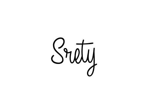 Srety stylish signature style. Best Handwritten Sign (Angelique-Rose-font-FFP) for my name. Handwritten Signature Collection Ideas for my name Srety. Srety signature style 5 images and pictures png