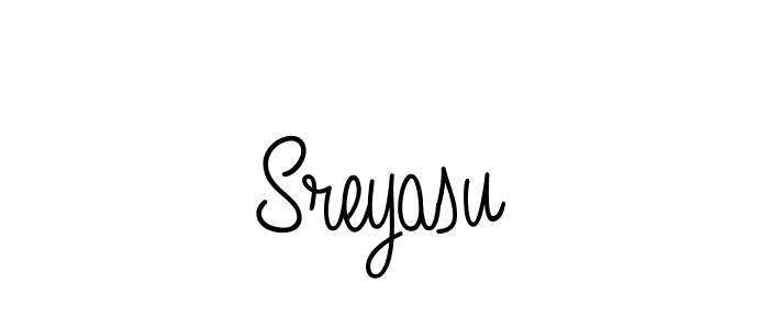 You should practise on your own different ways (Angelique-Rose-font-FFP) to write your name (Sreyasu) in signature. don't let someone else do it for you. Sreyasu signature style 5 images and pictures png