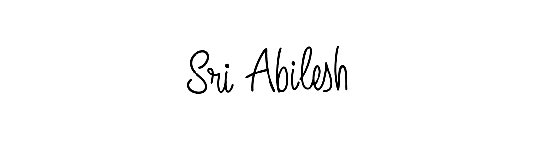 The best way (Angelique-Rose-font-FFP) to make a short signature is to pick only two or three words in your name. The name Sri Abilesh include a total of six letters. For converting this name. Sri Abilesh signature style 5 images and pictures png