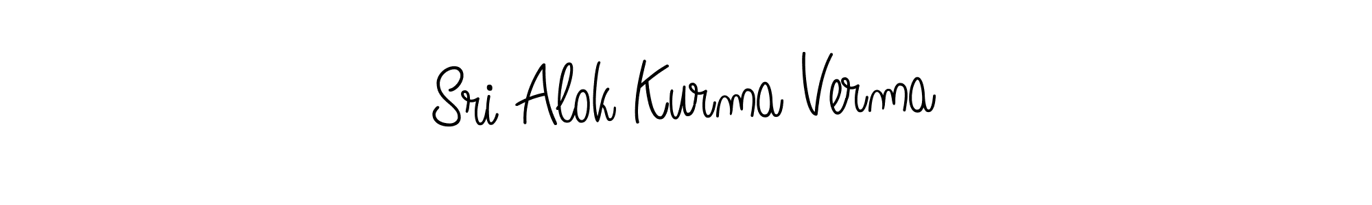 The best way (Angelique-Rose-font-FFP) to make a short signature is to pick only two or three words in your name. The name Sri Alok Kurma Verma include a total of six letters. For converting this name. Sri Alok Kurma Verma signature style 5 images and pictures png