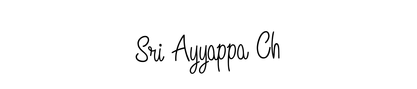 Also we have Sri Ayyappa Ch name is the best signature style. Create professional handwritten signature collection using Angelique-Rose-font-FFP autograph style. Sri Ayyappa Ch signature style 5 images and pictures png