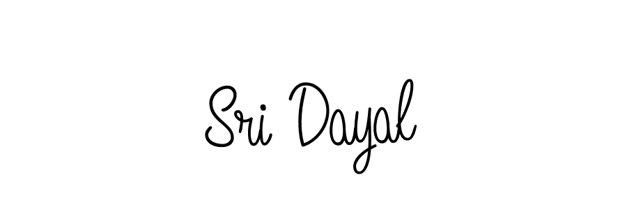 Make a beautiful signature design for name Sri Dayal. With this signature (Angelique-Rose-font-FFP) style, you can create a handwritten signature for free. Sri Dayal signature style 5 images and pictures png