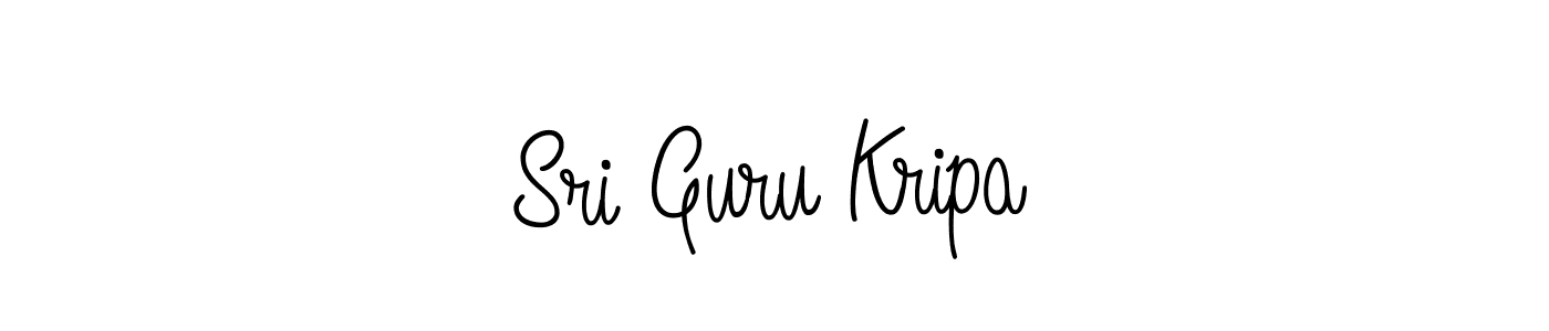 How to make Sri Guru Kripa name signature. Use Angelique-Rose-font-FFP style for creating short signs online. This is the latest handwritten sign. Sri Guru Kripa signature style 5 images and pictures png