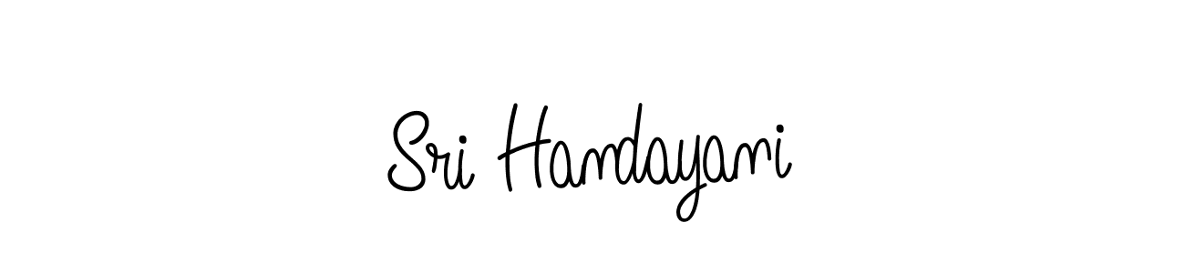 Sri Handayani stylish signature style. Best Handwritten Sign (Angelique-Rose-font-FFP) for my name. Handwritten Signature Collection Ideas for my name Sri Handayani. Sri Handayani signature style 5 images and pictures png