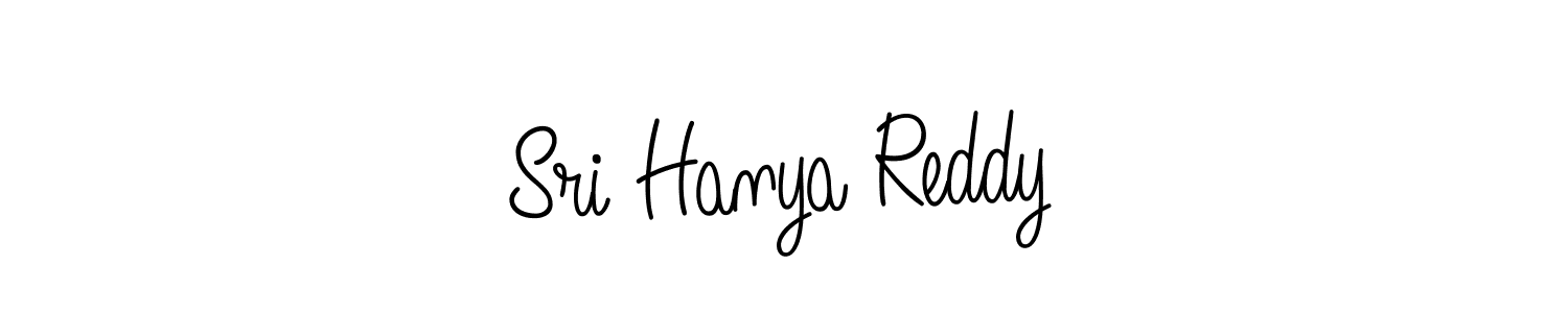 Sri Hanya Reddy stylish signature style. Best Handwritten Sign (Angelique-Rose-font-FFP) for my name. Handwritten Signature Collection Ideas for my name Sri Hanya Reddy. Sri Hanya Reddy signature style 5 images and pictures png