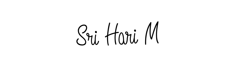 Make a beautiful signature design for name Sri Hari M. With this signature (Angelique-Rose-font-FFP) style, you can create a handwritten signature for free. Sri Hari M signature style 5 images and pictures png