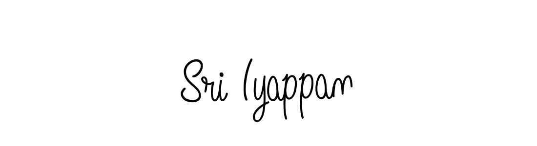 You should practise on your own different ways (Angelique-Rose-font-FFP) to write your name (Sri Iyappan) in signature. don't let someone else do it for you. Sri Iyappan signature style 5 images and pictures png