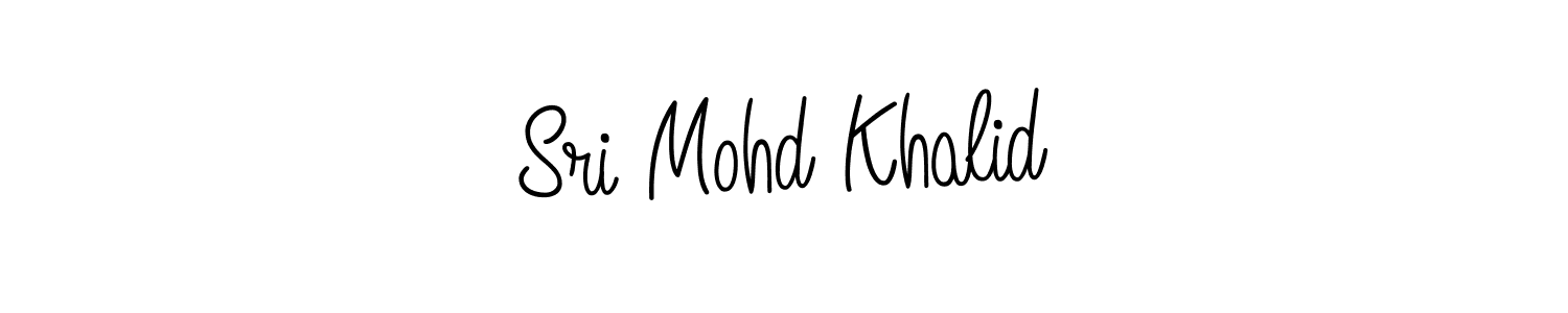 Make a beautiful signature design for name Sri Mohd Khalid. With this signature (Angelique-Rose-font-FFP) style, you can create a handwritten signature for free. Sri Mohd Khalid signature style 5 images and pictures png