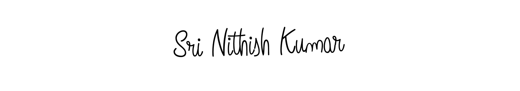 Make a beautiful signature design for name Sri Nithish Kumar. With this signature (Angelique-Rose-font-FFP) style, you can create a handwritten signature for free. Sri Nithish Kumar signature style 5 images and pictures png