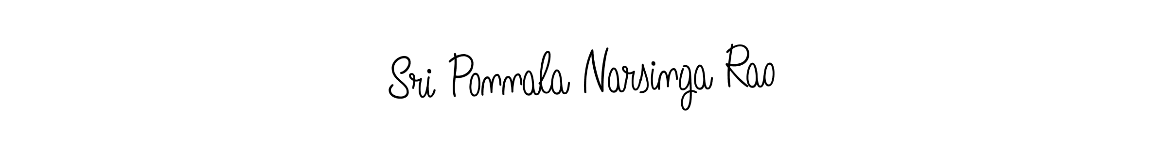 Design your own signature with our free online signature maker. With this signature software, you can create a handwritten (Angelique-Rose-font-FFP) signature for name Sri Ponnala Narsinga Rao. Sri Ponnala Narsinga Rao signature style 5 images and pictures png