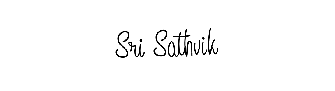 How to make Sri Sathvik name signature. Use Angelique-Rose-font-FFP style for creating short signs online. This is the latest handwritten sign. Sri Sathvik signature style 5 images and pictures png