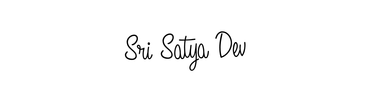 Use a signature maker to create a handwritten signature online. With this signature software, you can design (Angelique-Rose-font-FFP) your own signature for name Sri Satya Dev. Sri Satya Dev signature style 5 images and pictures png