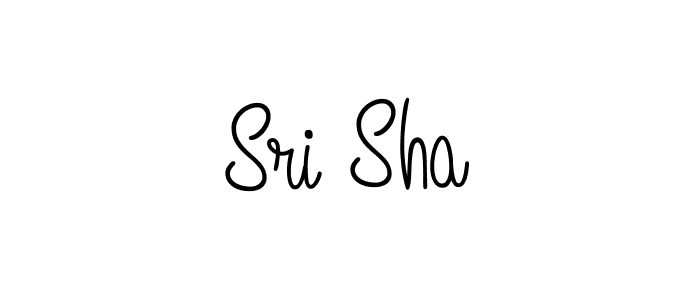 You should practise on your own different ways (Angelique-Rose-font-FFP) to write your name (Sri Sha) in signature. don't let someone else do it for you. Sri Sha signature style 5 images and pictures png