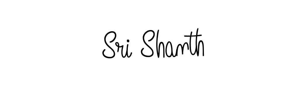 How to make Sri Shanth name signature. Use Angelique-Rose-font-FFP style for creating short signs online. This is the latest handwritten sign. Sri Shanth signature style 5 images and pictures png