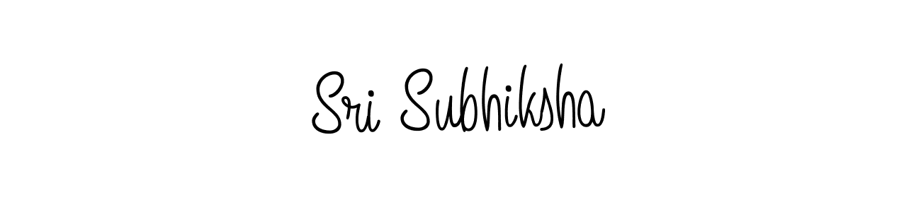 Design your own signature with our free online signature maker. With this signature software, you can create a handwritten (Angelique-Rose-font-FFP) signature for name Sri Subhiksha. Sri Subhiksha signature style 5 images and pictures png