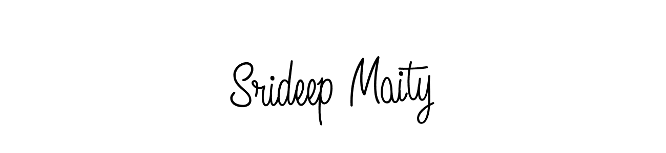Use a signature maker to create a handwritten signature online. With this signature software, you can design (Angelique-Rose-font-FFP) your own signature for name Srideep Maity. Srideep Maity signature style 5 images and pictures png
