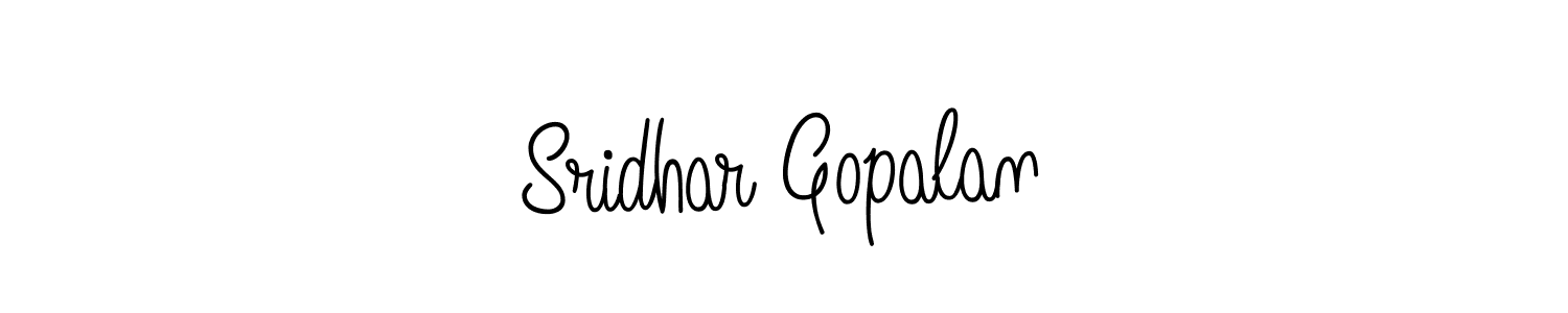 Also we have Sridhar Gopalan name is the best signature style. Create professional handwritten signature collection using Angelique-Rose-font-FFP autograph style. Sridhar Gopalan signature style 5 images and pictures png