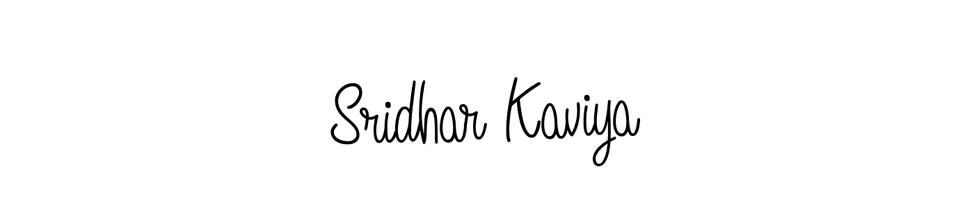 How to make Sridhar Kaviya name signature. Use Angelique-Rose-font-FFP style for creating short signs online. This is the latest handwritten sign. Sridhar Kaviya signature style 5 images and pictures png