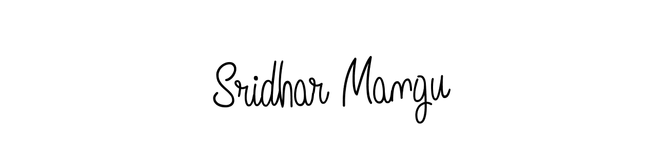 How to make Sridhar Mangu signature? Angelique-Rose-font-FFP is a professional autograph style. Create handwritten signature for Sridhar Mangu name. Sridhar Mangu signature style 5 images and pictures png