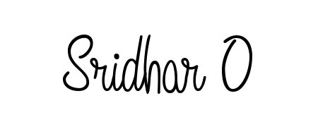 Upgrade your professional image with Sridhar O signature created with Angelique-Rose-font-FFP font. Fast, free, and watermark-free download. Sridhar O signature style 5 images and pictures png