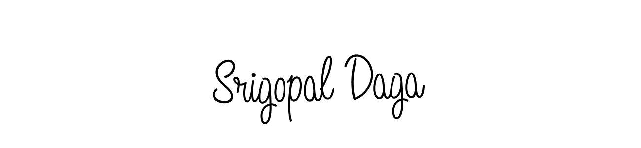 Srigopal Daga stylish signature style. Best Handwritten Sign (Angelique-Rose-font-FFP) for my name. Handwritten Signature Collection Ideas for my name Srigopal Daga. Srigopal Daga signature style 5 images and pictures png