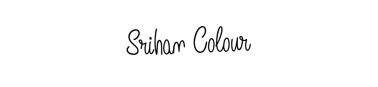How to make Srihan Colour name signature. Use Angelique-Rose-font-FFP style for creating short signs online. This is the latest handwritten sign. Srihan Colour signature style 5 images and pictures png