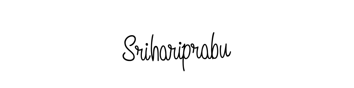 The best way (Angelique-Rose-font-FFP) to make a short signature is to pick only two or three words in your name. The name Srihariprabu include a total of six letters. For converting this name. Srihariprabu signature style 5 images and pictures png