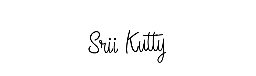 Use a signature maker to create a handwritten signature online. With this signature software, you can design (Angelique-Rose-font-FFP) your own signature for name Srii Kutty. Srii Kutty signature style 5 images and pictures png