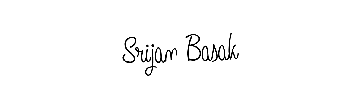 Srijan Basak stylish signature style. Best Handwritten Sign (Angelique-Rose-font-FFP) for my name. Handwritten Signature Collection Ideas for my name Srijan Basak. Srijan Basak signature style 5 images and pictures png