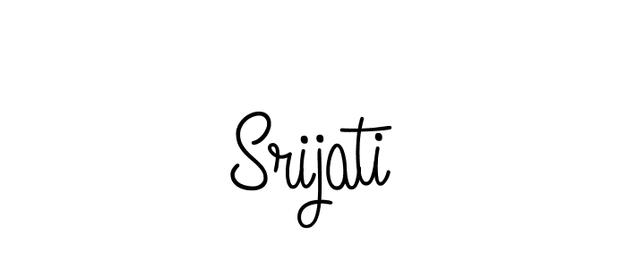 Create a beautiful signature design for name Srijati. With this signature (Angelique-Rose-font-FFP) fonts, you can make a handwritten signature for free. Srijati signature style 5 images and pictures png