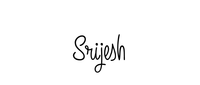 Create a beautiful signature design for name Srijesh. With this signature (Angelique-Rose-font-FFP) fonts, you can make a handwritten signature for free. Srijesh signature style 5 images and pictures png