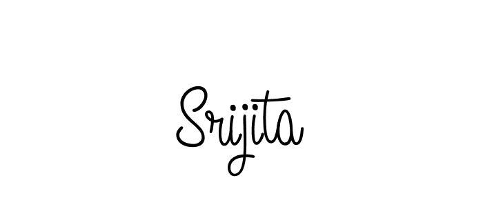 Use a signature maker to create a handwritten signature online. With this signature software, you can design (Angelique-Rose-font-FFP) your own signature for name Srijita. Srijita signature style 5 images and pictures png