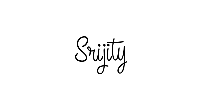 How to make Srijity name signature. Use Angelique-Rose-font-FFP style for creating short signs online. This is the latest handwritten sign. Srijity signature style 5 images and pictures png