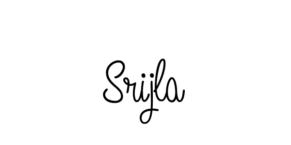 Create a beautiful signature design for name Srijla. With this signature (Angelique-Rose-font-FFP) fonts, you can make a handwritten signature for free. Srijla signature style 5 images and pictures png