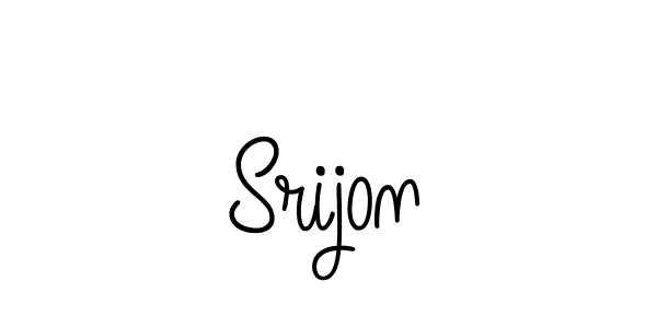 Make a beautiful signature design for name Srijon. Use this online signature maker to create a handwritten signature for free. Srijon signature style 5 images and pictures png