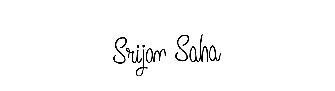 You should practise on your own different ways (Angelique-Rose-font-FFP) to write your name (Srijon Saha) in signature. don't let someone else do it for you. Srijon Saha signature style 5 images and pictures png