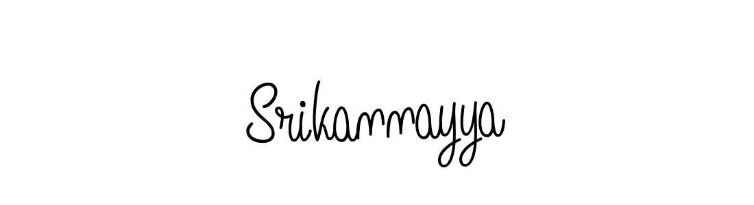 How to make Srikannayya name signature. Use Angelique-Rose-font-FFP style for creating short signs online. This is the latest handwritten sign. Srikannayya signature style 5 images and pictures png