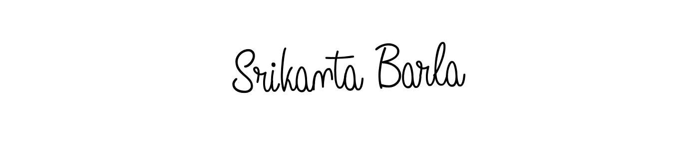 Create a beautiful signature design for name Srikanta Barla. With this signature (Angelique-Rose-font-FFP) fonts, you can make a handwritten signature for free. Srikanta Barla signature style 5 images and pictures png