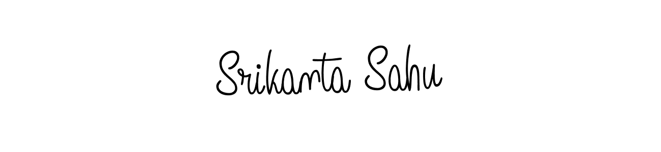 The best way (Angelique-Rose-font-FFP) to make a short signature is to pick only two or three words in your name. The name Srikanta Sahu include a total of six letters. For converting this name. Srikanta Sahu signature style 5 images and pictures png