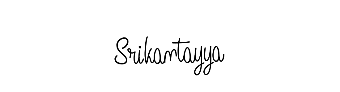 How to make Srikantayya name signature. Use Angelique-Rose-font-FFP style for creating short signs online. This is the latest handwritten sign. Srikantayya signature style 5 images and pictures png