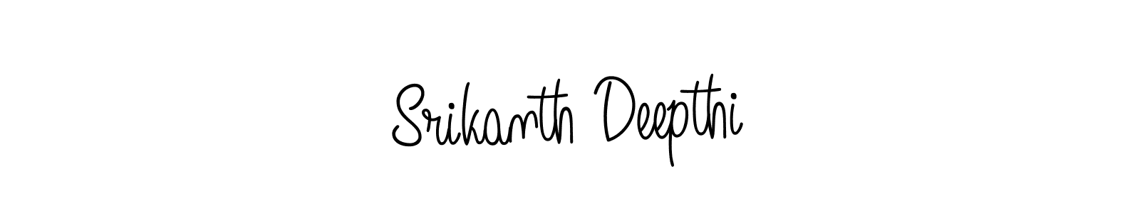 How to make Srikanth Deepthi name signature. Use Angelique-Rose-font-FFP style for creating short signs online. This is the latest handwritten sign. Srikanth Deepthi signature style 5 images and pictures png