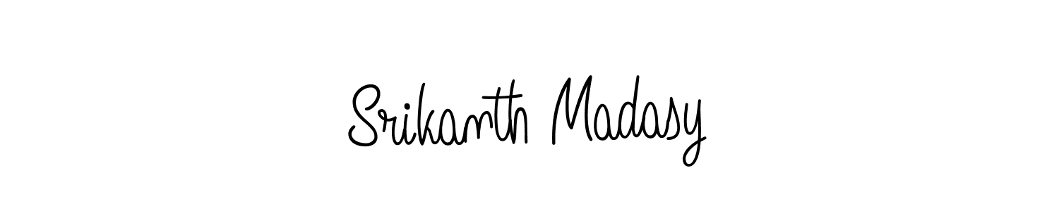 Also we have Srikanth Madasy name is the best signature style. Create professional handwritten signature collection using Angelique-Rose-font-FFP autograph style. Srikanth Madasy signature style 5 images and pictures png