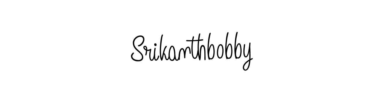How to make Srikanthbobby name signature. Use Angelique-Rose-font-FFP style for creating short signs online. This is the latest handwritten sign. Srikanthbobby signature style 5 images and pictures png