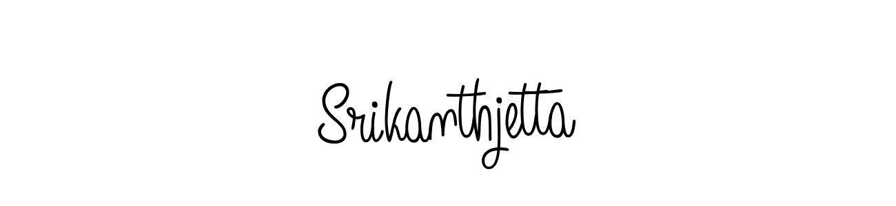 How to make Srikanthjetta name signature. Use Angelique-Rose-font-FFP style for creating short signs online. This is the latest handwritten sign. Srikanthjetta signature style 5 images and pictures png