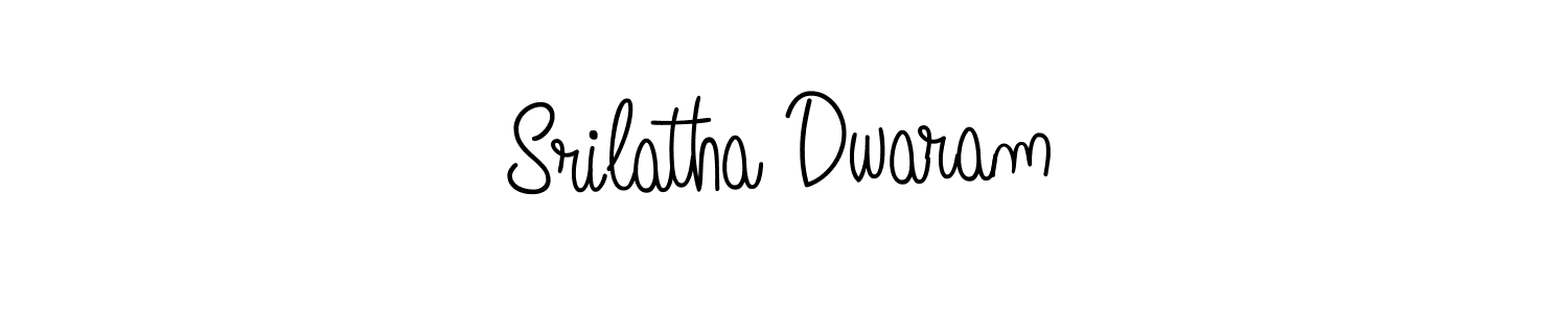 Make a beautiful signature design for name Srilatha Dwaram. Use this online signature maker to create a handwritten signature for free. Srilatha Dwaram signature style 5 images and pictures png